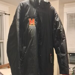 Under Armour Black Puffer Jacket with Red Logo